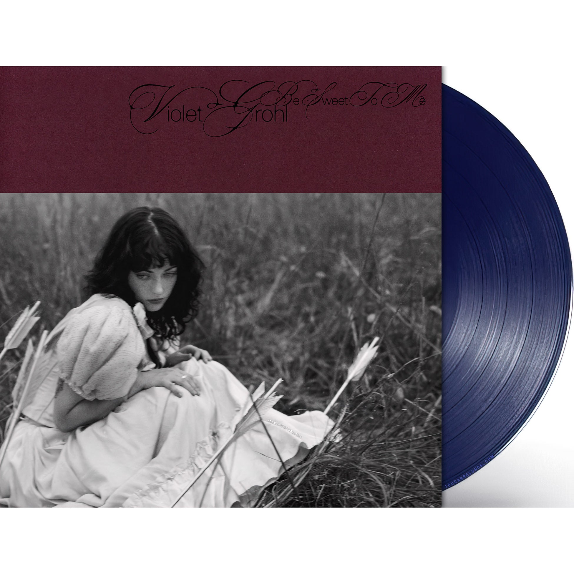 Violet Grohl Be Sweet To Me packshot for the Blueberry Jam colored vinyl LP at ToucanRecords.com