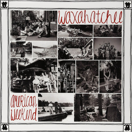 Waxahatchee American Weekend vinyl LP album cover art for the limited edition red and white swirl vinyl pressing