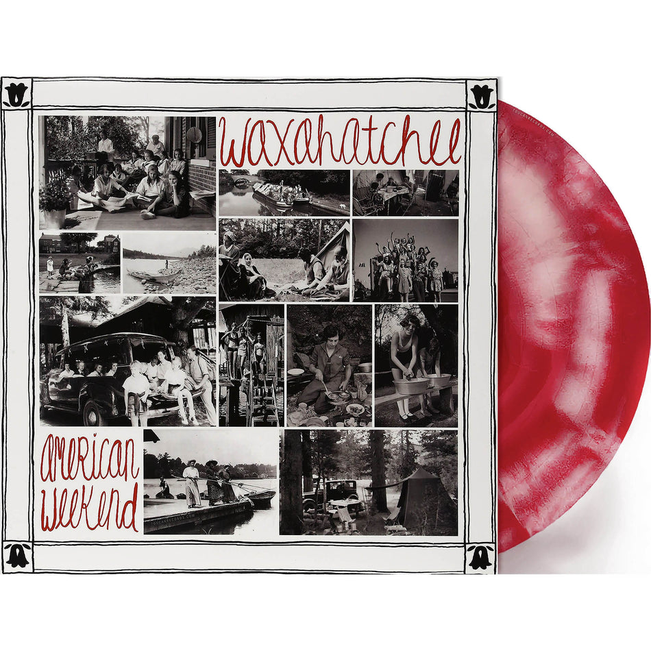 Waxahatchee American Weekend vinyl LP packshot available at ToucanRecords.com with limited edition red and white swirl vinyl