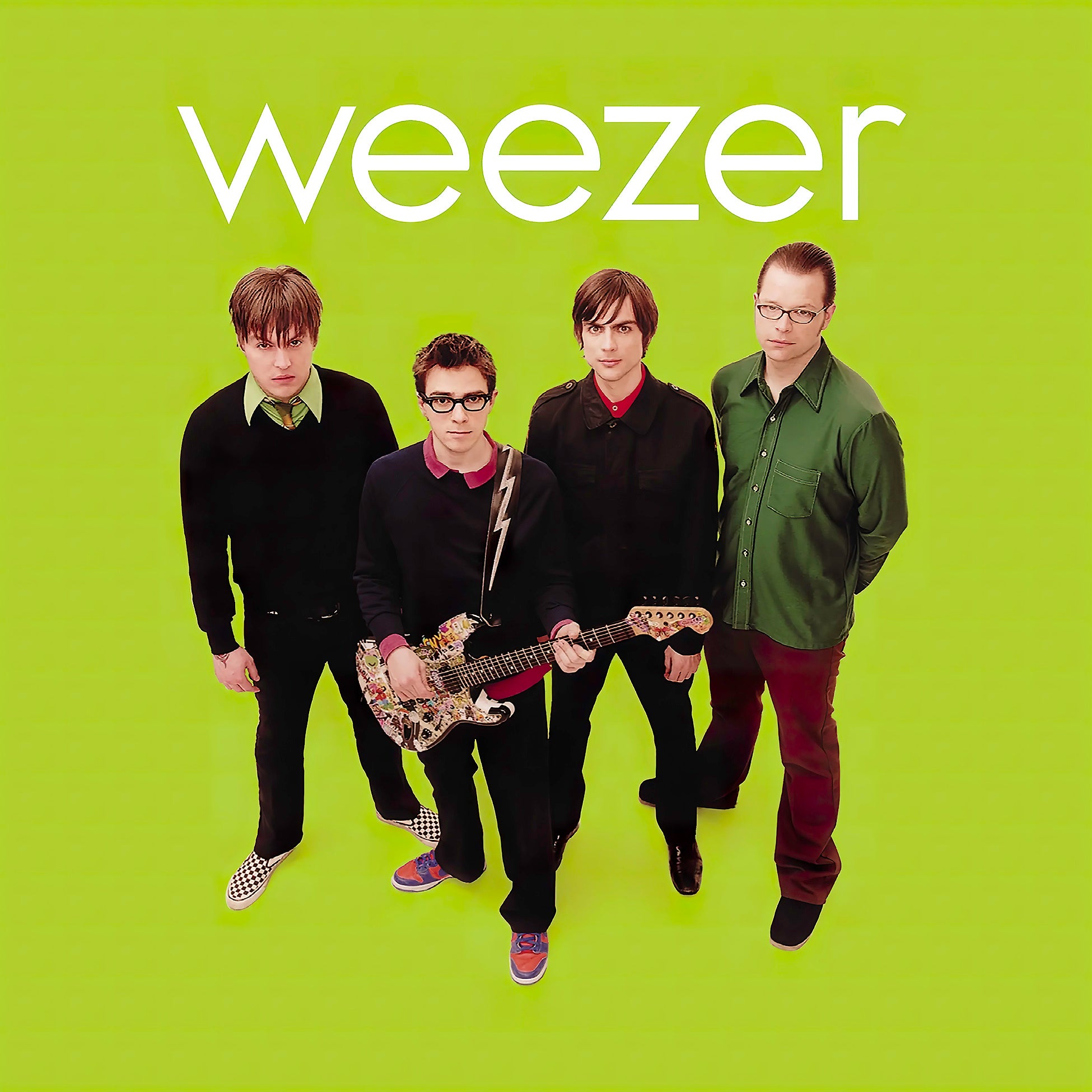 Weezer - Weezer (The Green Album) album cover, black vinyl LP, iconic alternative rock pressing — offered by ToucanRecords.com