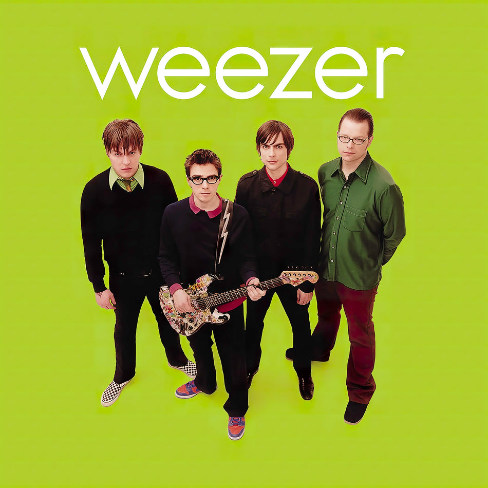 Weezer - Weezer (The Green Album) album cover, black vinyl LP, iconic alternative rock pressing — offered by ToucanRecords.com