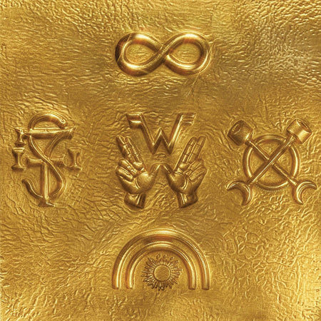 Weezer self-titled Gold Album album cover for the indie exclusive gold vinyl LP available at ToucanRecords.com