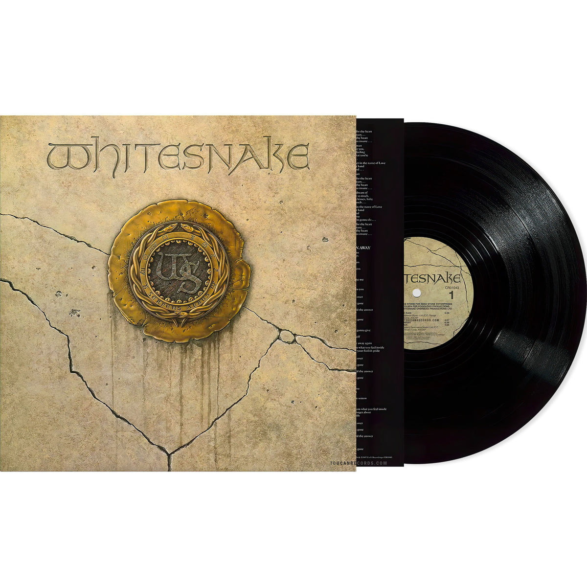 Whitesnake - Whitesnake black vinyl LP packshot featuring the nine-track 2018 remaster of the band's best-selling 1987 album. A NEW 2026 pressing from the original master tapes.