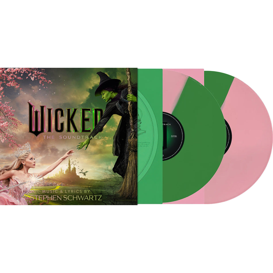 Various Artists Wicked soundtrack packshot for the split color 2LP vinyl LP available at ToucanRecords.com