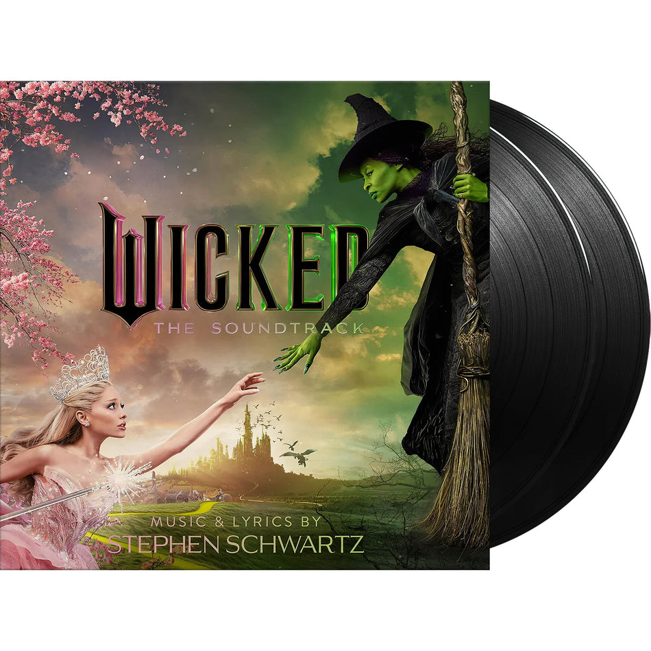wicked, wicked the soundtrack, wicked the movie, soundtrack, ost, stephen schwartz, ariana grande, cynthia erivo, packshot, jeff goldblum, album cover, album art, cover art, vinyl, 602475112372,