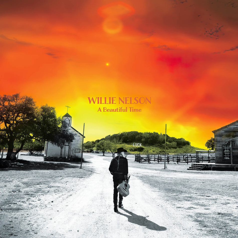 willie nelson, beautiful time, album cover, cover art, vinyl