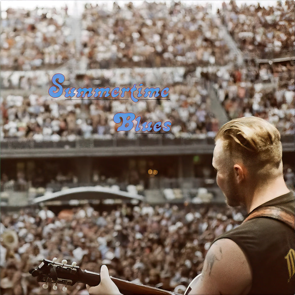 Zach Bryan - Summertime Blues album cover, intimate Americana EP, singer-songwriter acoustic vinyl