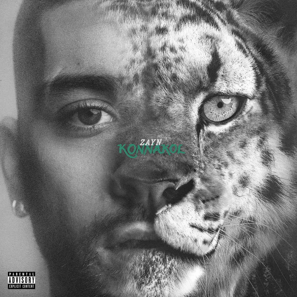 ZAYN KONNAKOL Swimming Through Seas (seafoam green) vinyl LP album cover for a colored first pressing of the R&B influenced pop album.