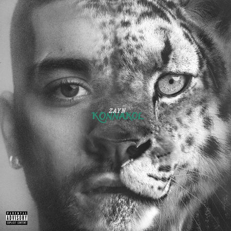 ZAYN KONNAKOL Swimming Through Seas (seafoam green) vinyl LP album cover for a colored first pressing of the R&B influenced pop album.