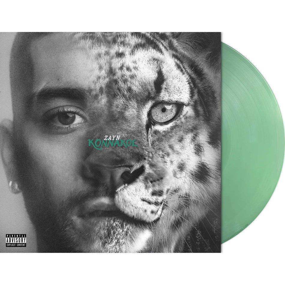 ZAYN KONNAKOL album packshot for Swimming Through Seas vinyl LP, a seafoam green colored first pressing with "Sideways" and "Die For Me."