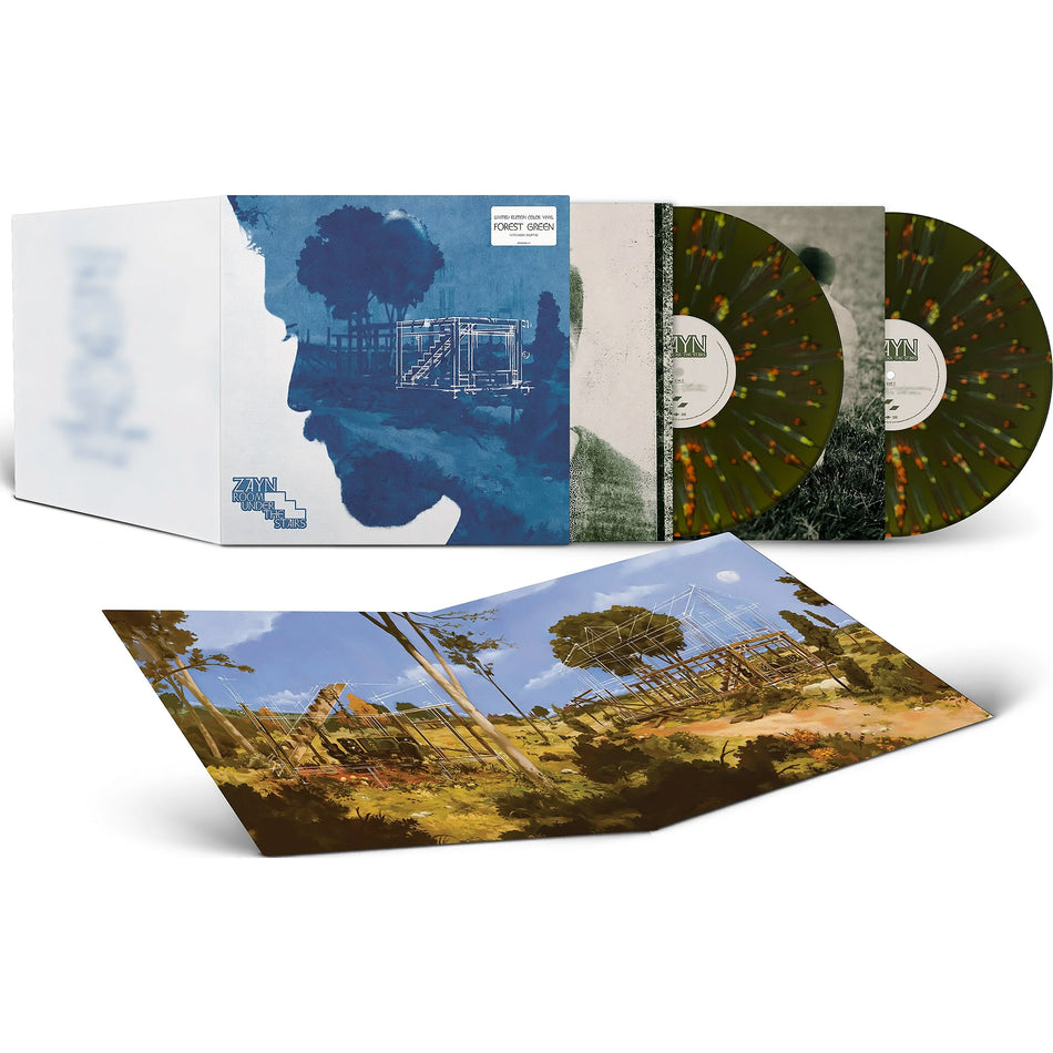 Zayn, Room Under The Stairs, 2 LP, Forest Green, Neon Splatter, green vinyl, splatter, cover, album, album art, vinyl, limited edition, packshot