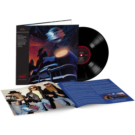 ZZ Top - Recycler black vinyl packshot, Rocktober 2025 audiophile edition with Billy Gibbons Q&A insert