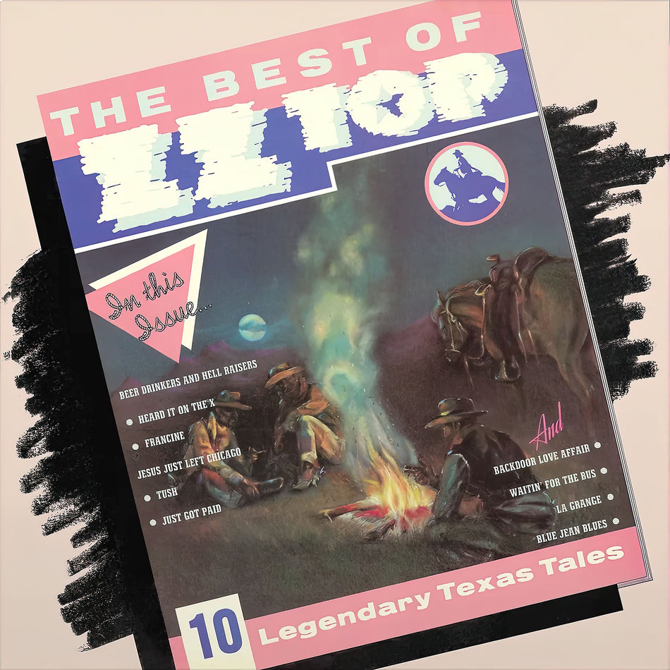 ZZ Top, Best Of ZZ Top, Rocktober, 2023, Blue Vinyl, cover, album, album art, vinyl